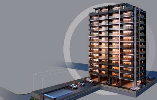 独立性が高い3方角地の敷地。